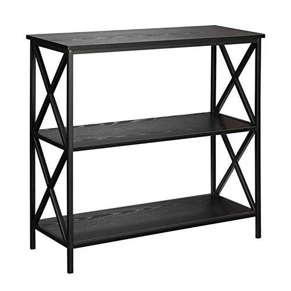 Scranton & Co 2 Shelf Bookcase in Black