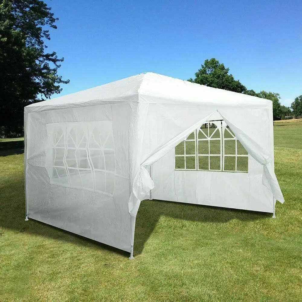 10'x10' Party Tent Outdoor Heavy Duty Gazebo Wedding Canopy W/4 Side Walls