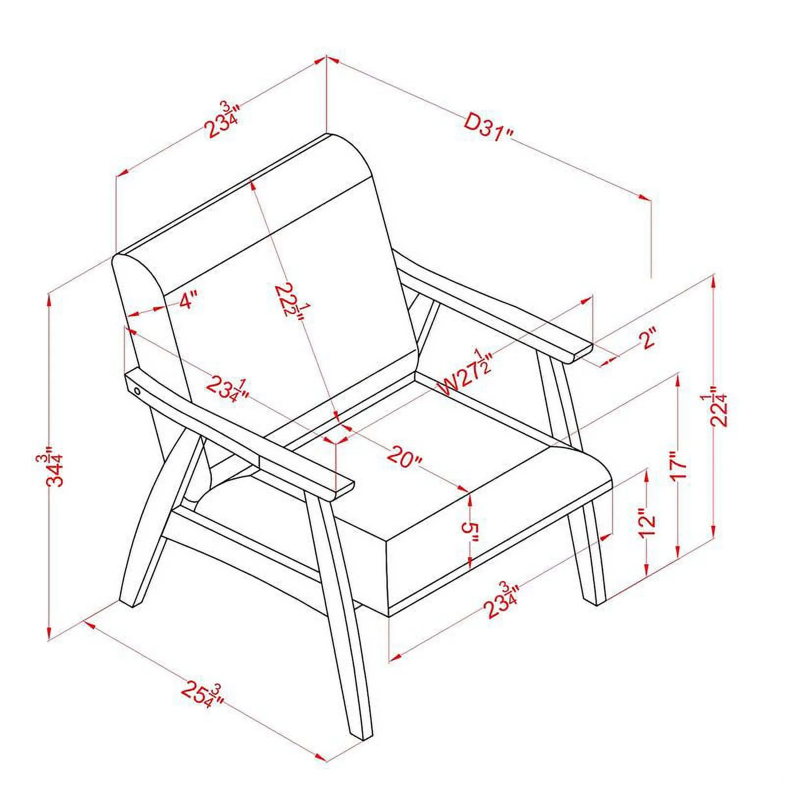Furniture of America Kikee Wood Padded Accent Chair in Light Gray (Set of 2)
