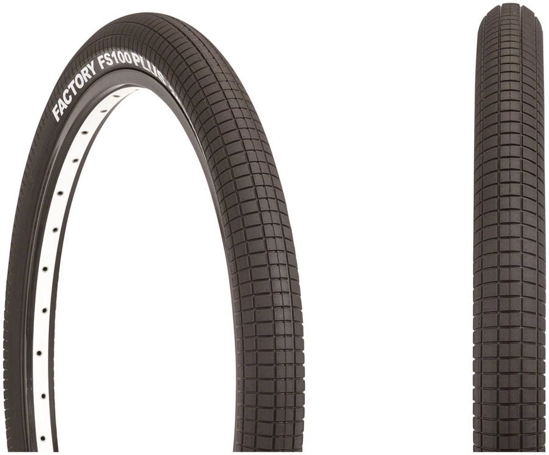 Tioga FS100 Plus Tire 26 x 2.25 TPI 60 Clincher Wire Black BMX Bike
