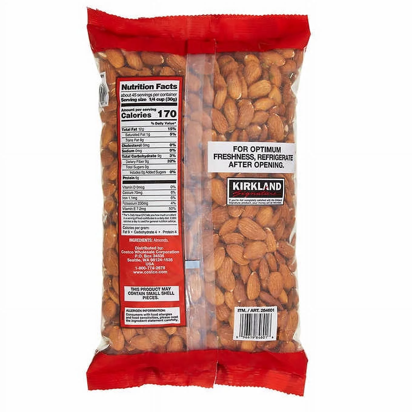 2 Pack | Kirkland Signature Supreme Whole Almonds, 3 lbs