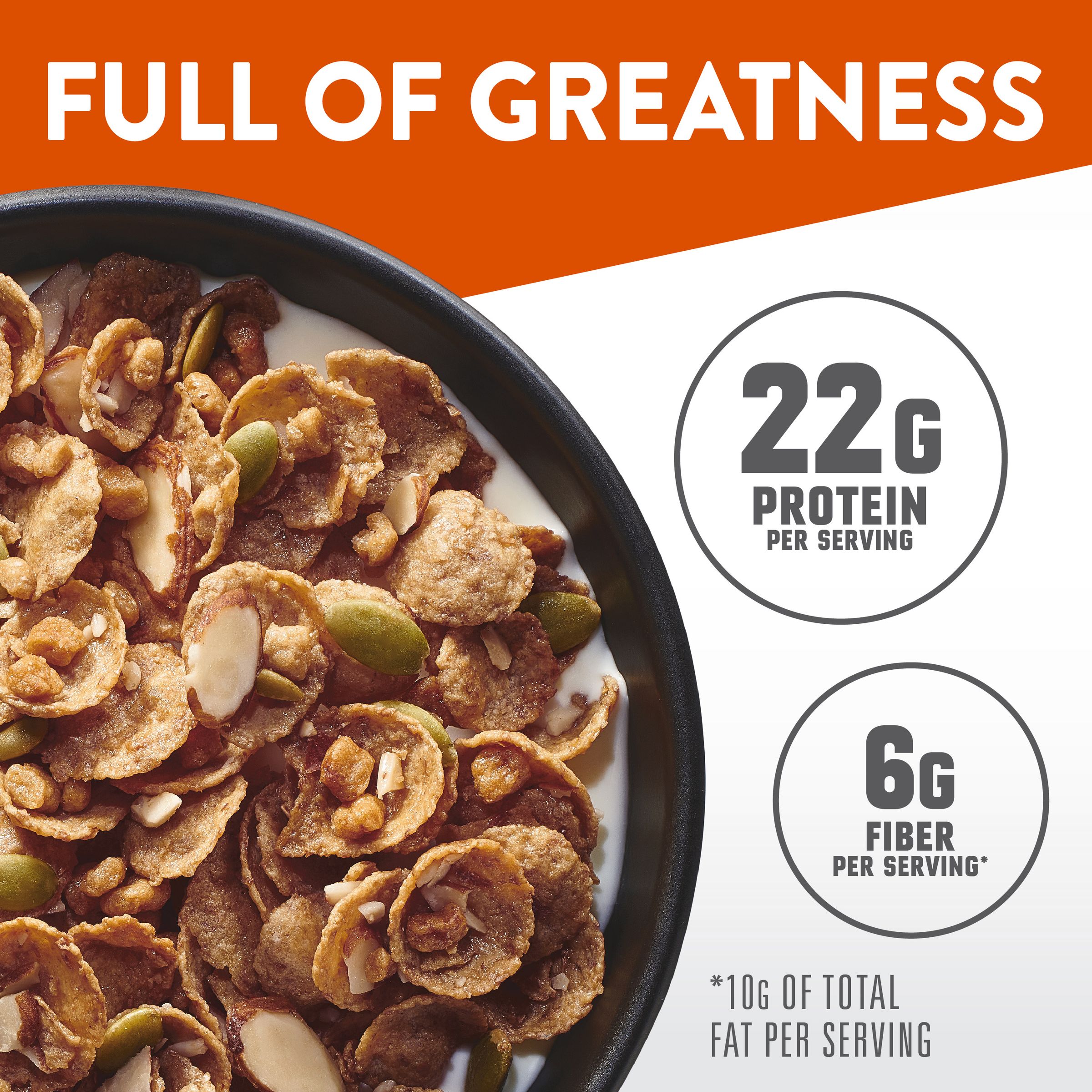 Wheaties Protein Breakfast Cereal, Maple Almond, Breakfast of Champions, 16 oz