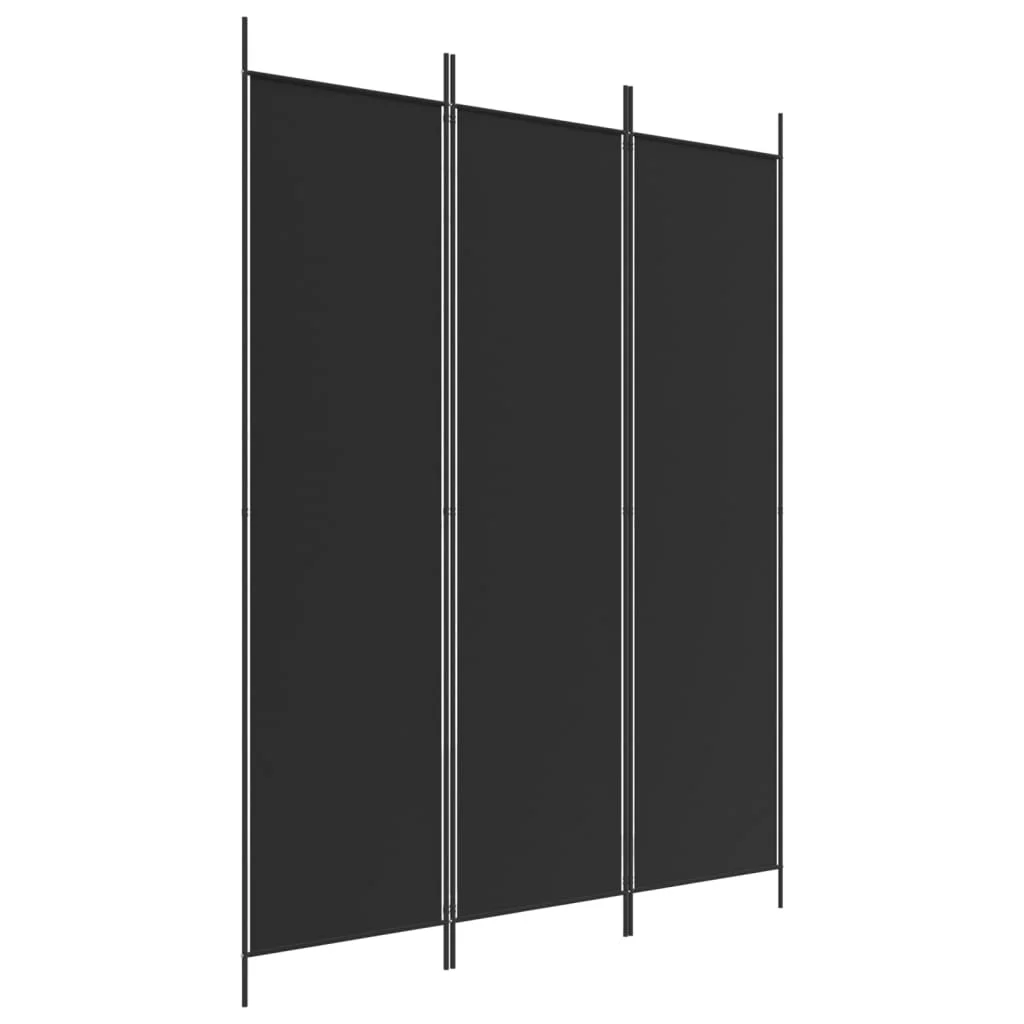 Anself 3-Panel Room Divider Black 59.1