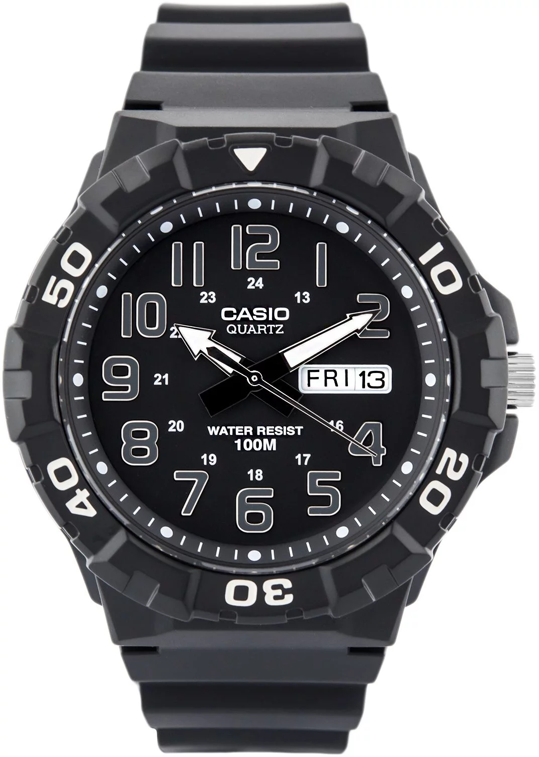 Casio Men's Classic Quartz Watch with Black Resin Strap
