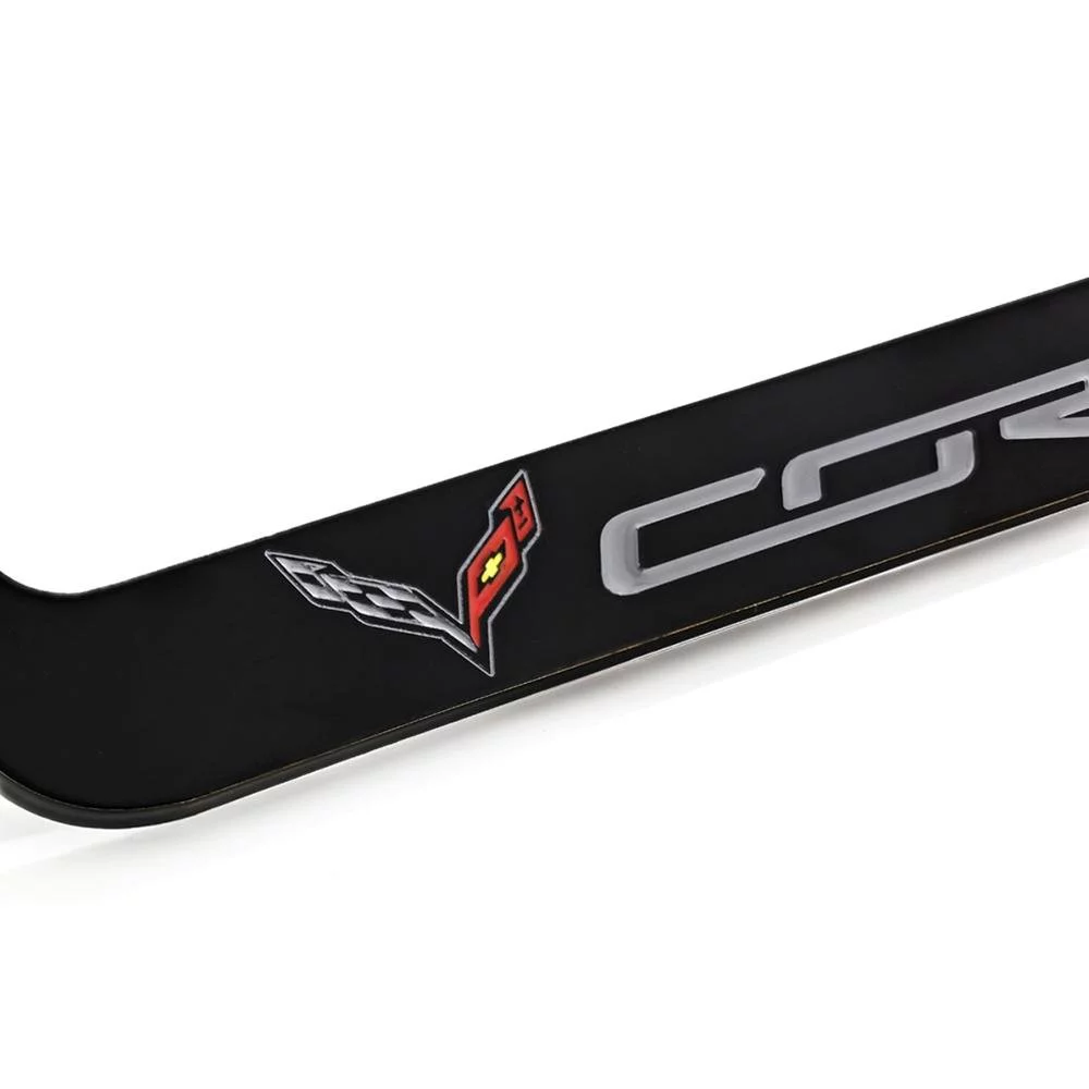 C7 Corvette Stingray License Plate Frame - Polished Black