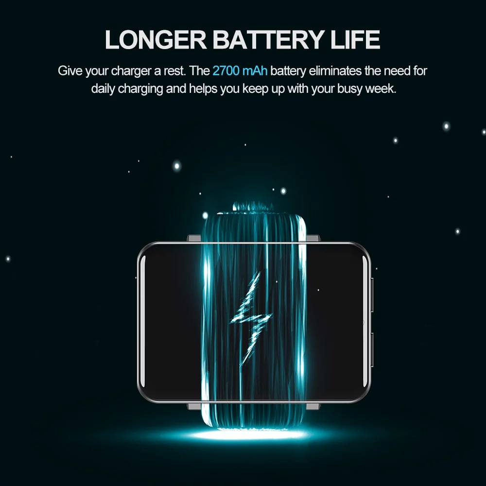 DM100 4G Smart Watch Sports WiFi GPS BT Smartwatch 2.86 Inch Touch Screen 16GB/32GB Music Player Phone Call 5MP Camera IP67 Waterproof Multifunction for Men,Black,16GB