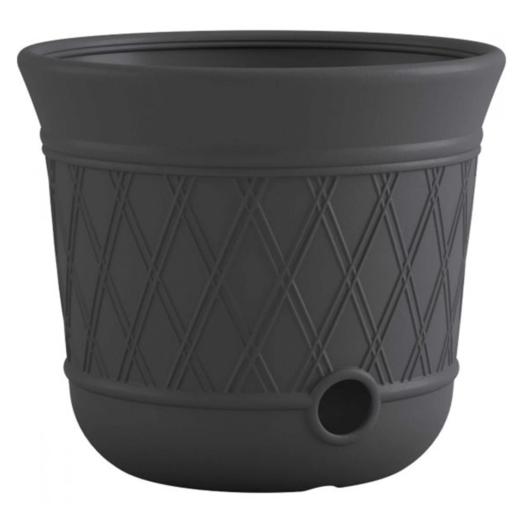 Suncast 14'' x 12'' Durable Plastic Decorative Hose Pot, Gray (12 Pack)