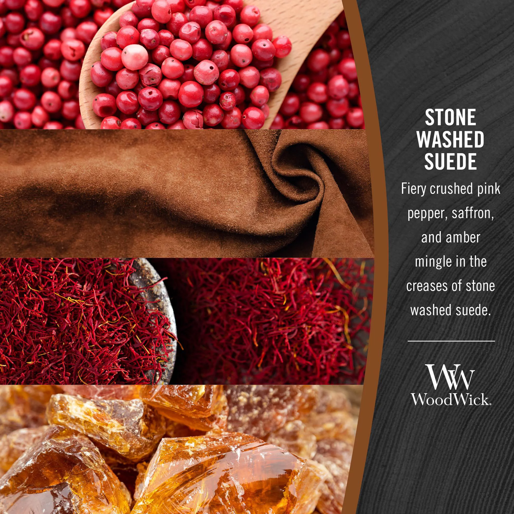 WoodWick® Stone Washed Suede Large Hourglass Candle