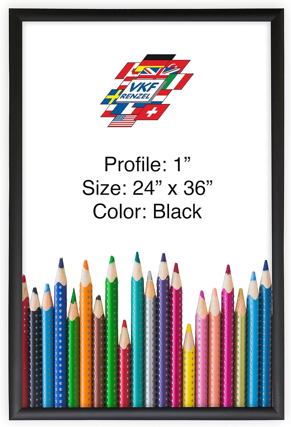 Aluminum Snap Frame, Front Loading Pictures Frame, 24