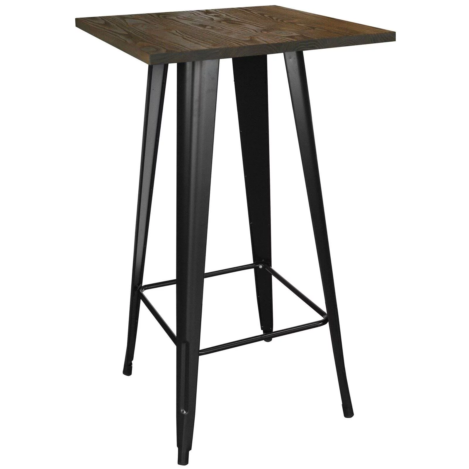 AmeriHome Loft Wood and Metal Pub Table