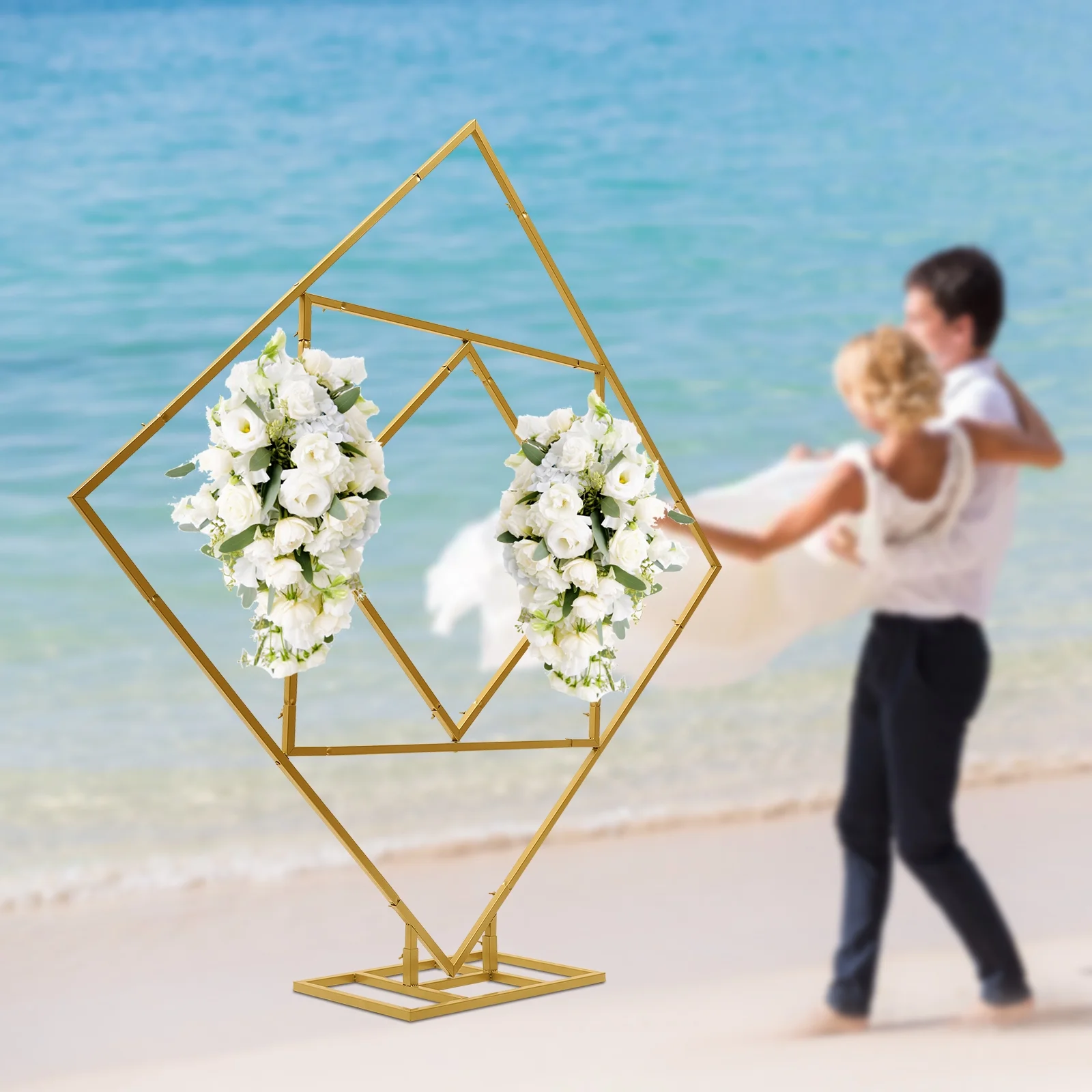 Metal Square Balloon Arch kit Circle Wedding Balloon Arch Kit Frame for Wedding Birthday Party Decoration