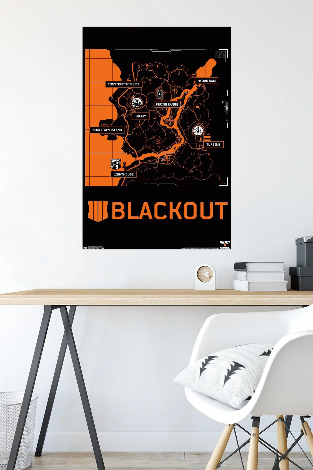 Call of Duty: Black Ops 4 - Blackout Map Wall Poster, 22.375
