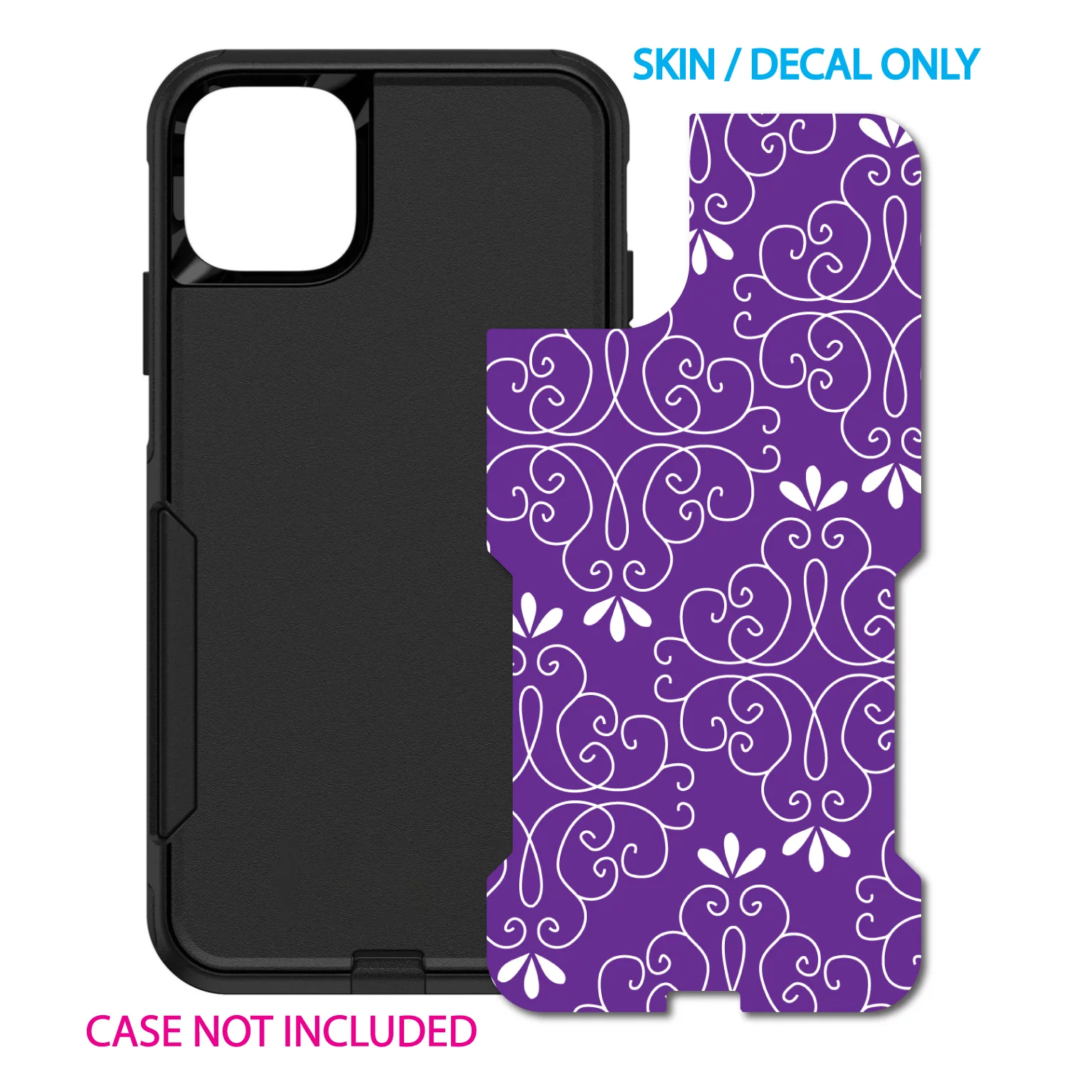 DistinctInk Custom SKIN / DECAL compatible with OtterBox Commuter for iPhone 11 Pro (5.8