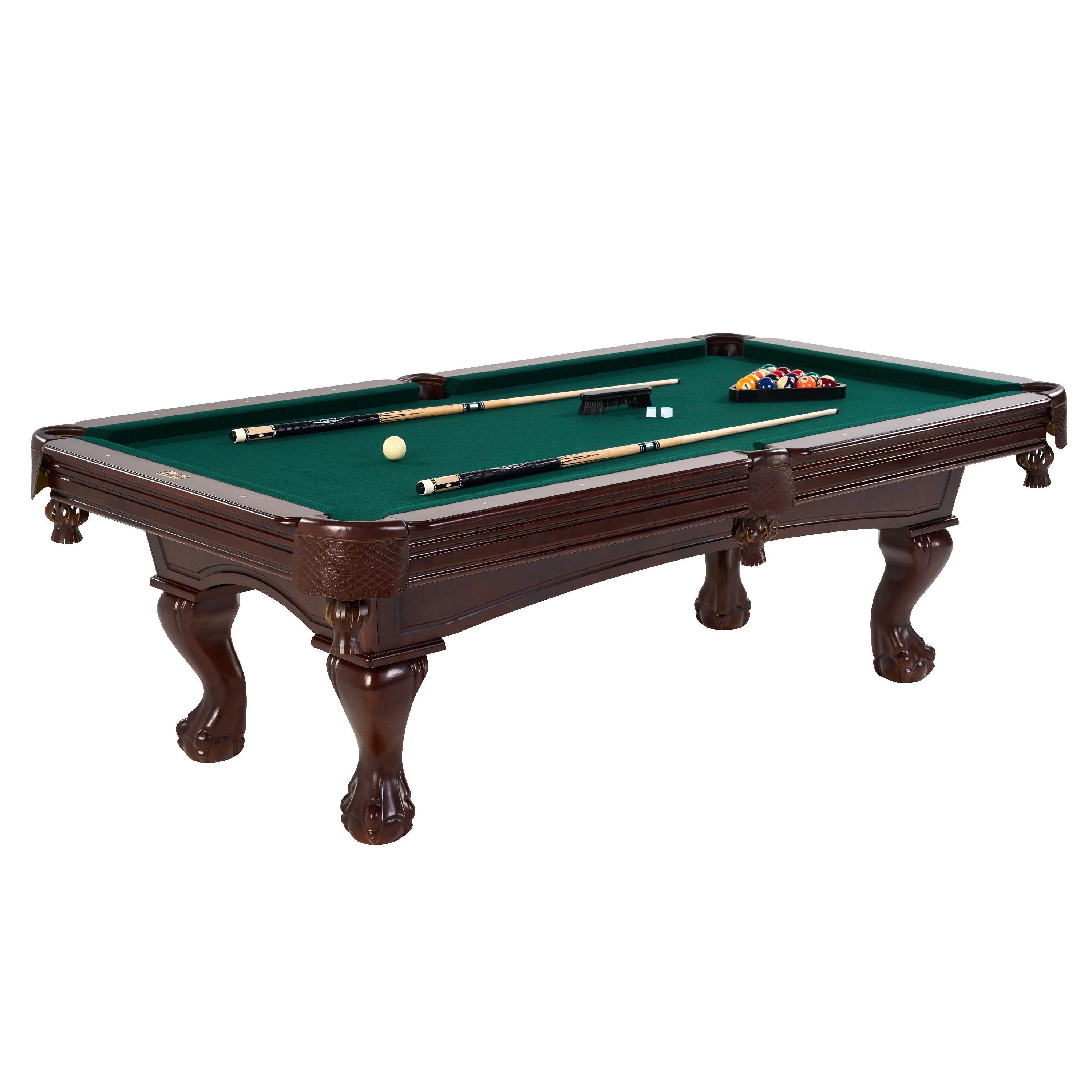 Barrington Billiards 8.5' Arlington Slate-Tech Drop Pocket Table With Pool Ball and Cue Stick Set