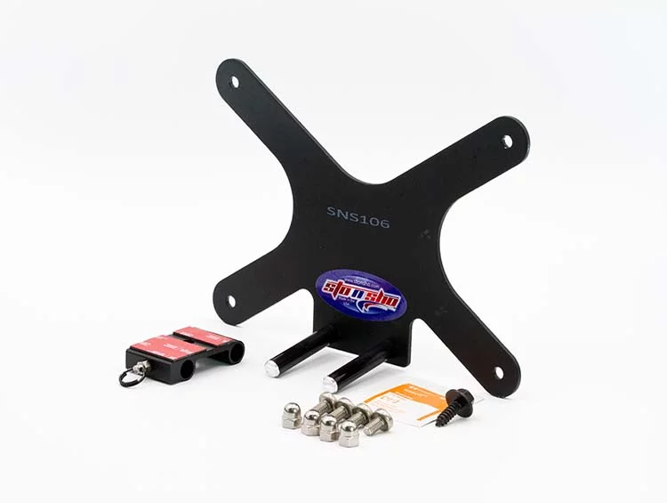 STO N SHO Front License Plate Bracket Compatible with 2017-2020 BMW X4 M40i and X5M (Upper Mount) (SNS106)