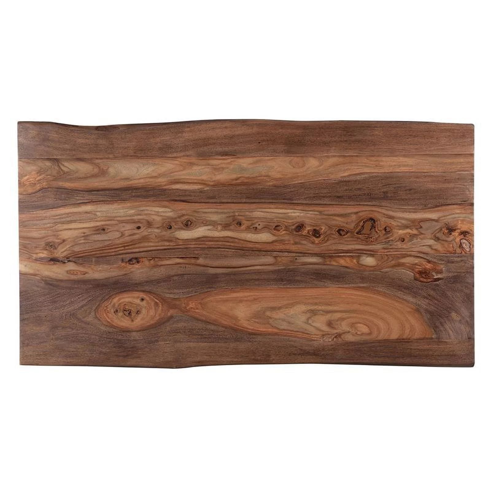 Treasure Trove Brownstone II Wood and Metal Nut Brown Cocktail Table