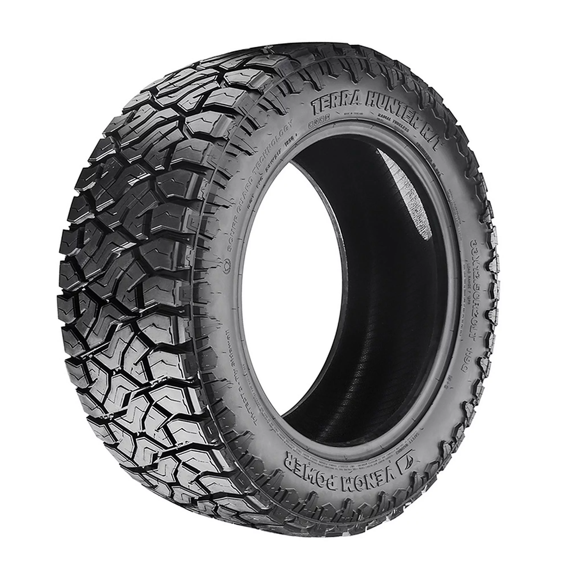Set of 4 Venom Power Terra Hunter R/T Plus LT275/65R18 125/122Q F Tires Fits: 2019-23 Chevrolet Silverado 1500 LT Trail Boss, 2019-21 GMC Sierra 1500 AT4
