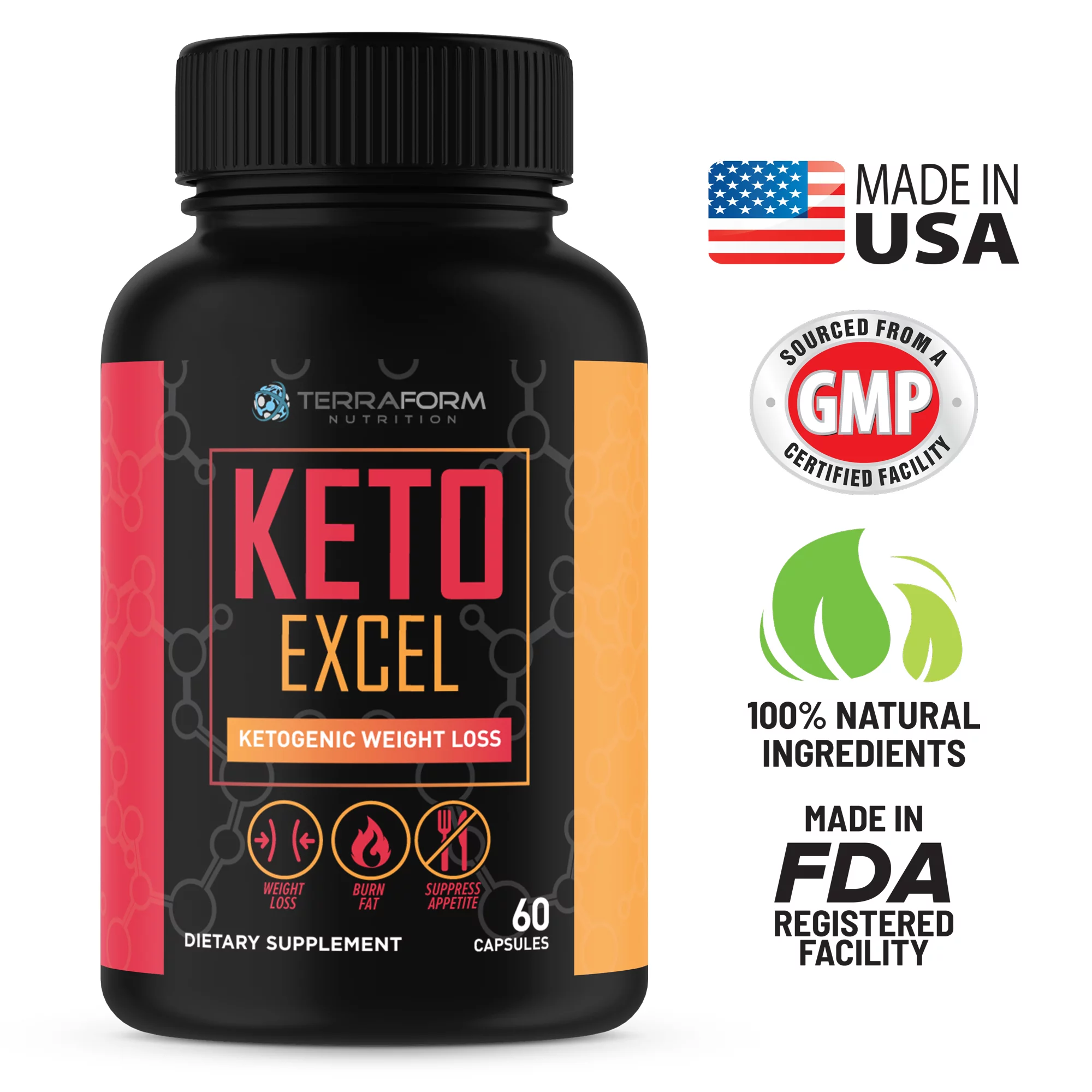 Premium Keto Stack - Keto Excel Weight Loss & Keto Ready Carb Blocker - 30 Day Supply