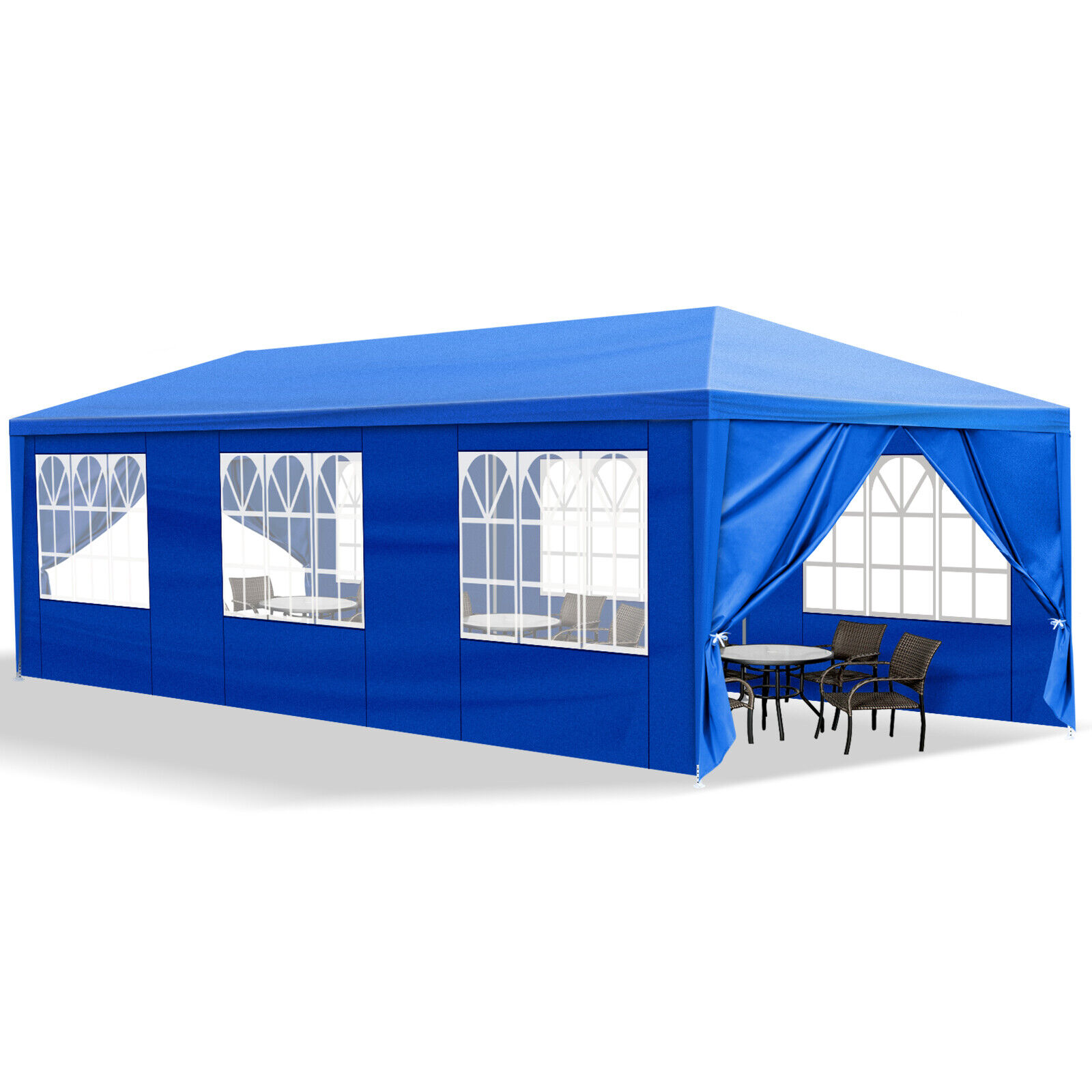 10' x 30' Large Party Tent, Event Shelter Gazebo Canopy with 8 Removable Side