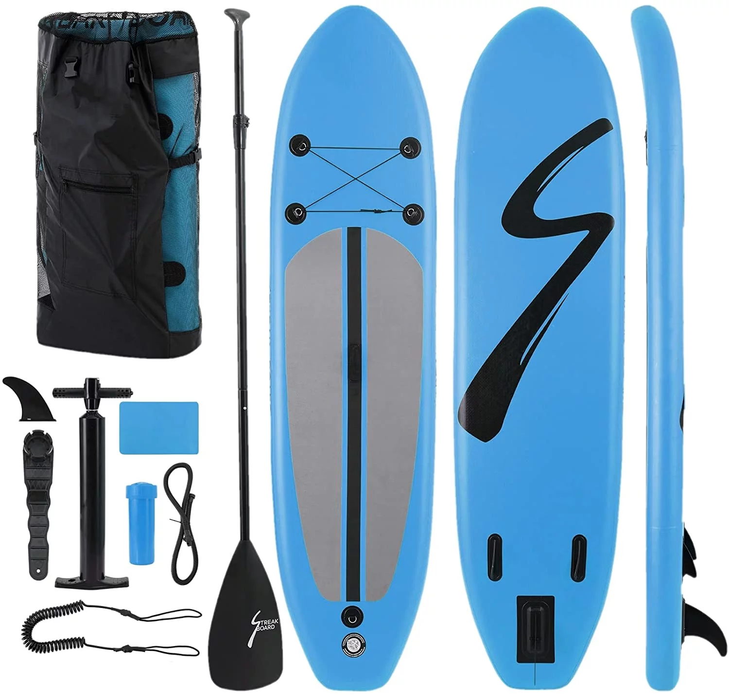 Increkid 10FT Inflatable Paddle Board Stand up Paddle SUP Board with Complete Kit