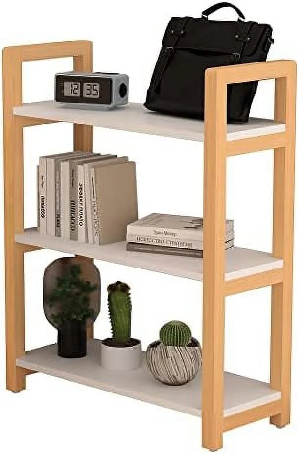 YPDCHB 4 Tier Bookshelf Wooden Kitchen Shelves Modern Standing  Rack for Living Room Bedroom Kitchen White