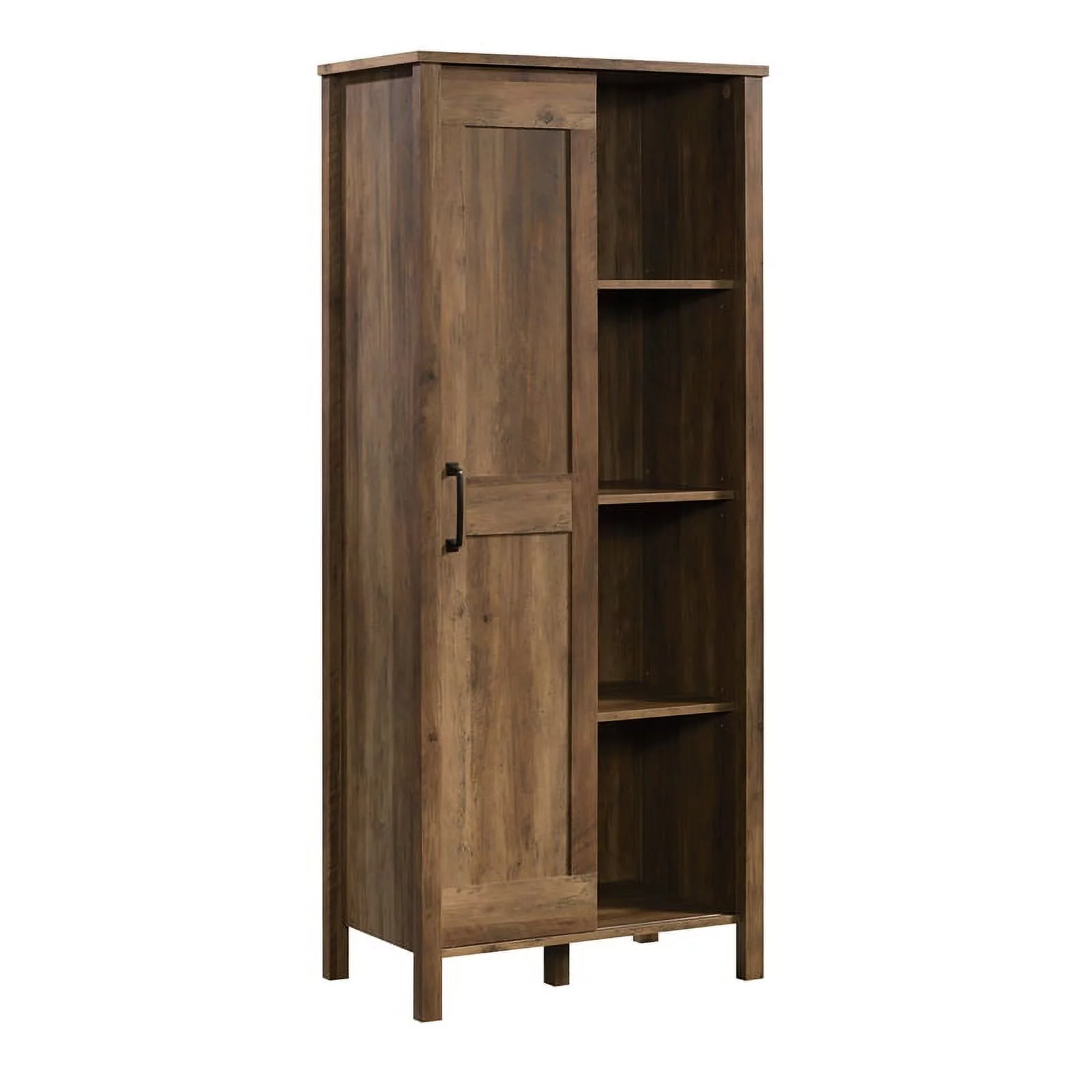 Pemberly Row Sliding Door Cabinet in Engineered Wood-Rural Pine Finish
