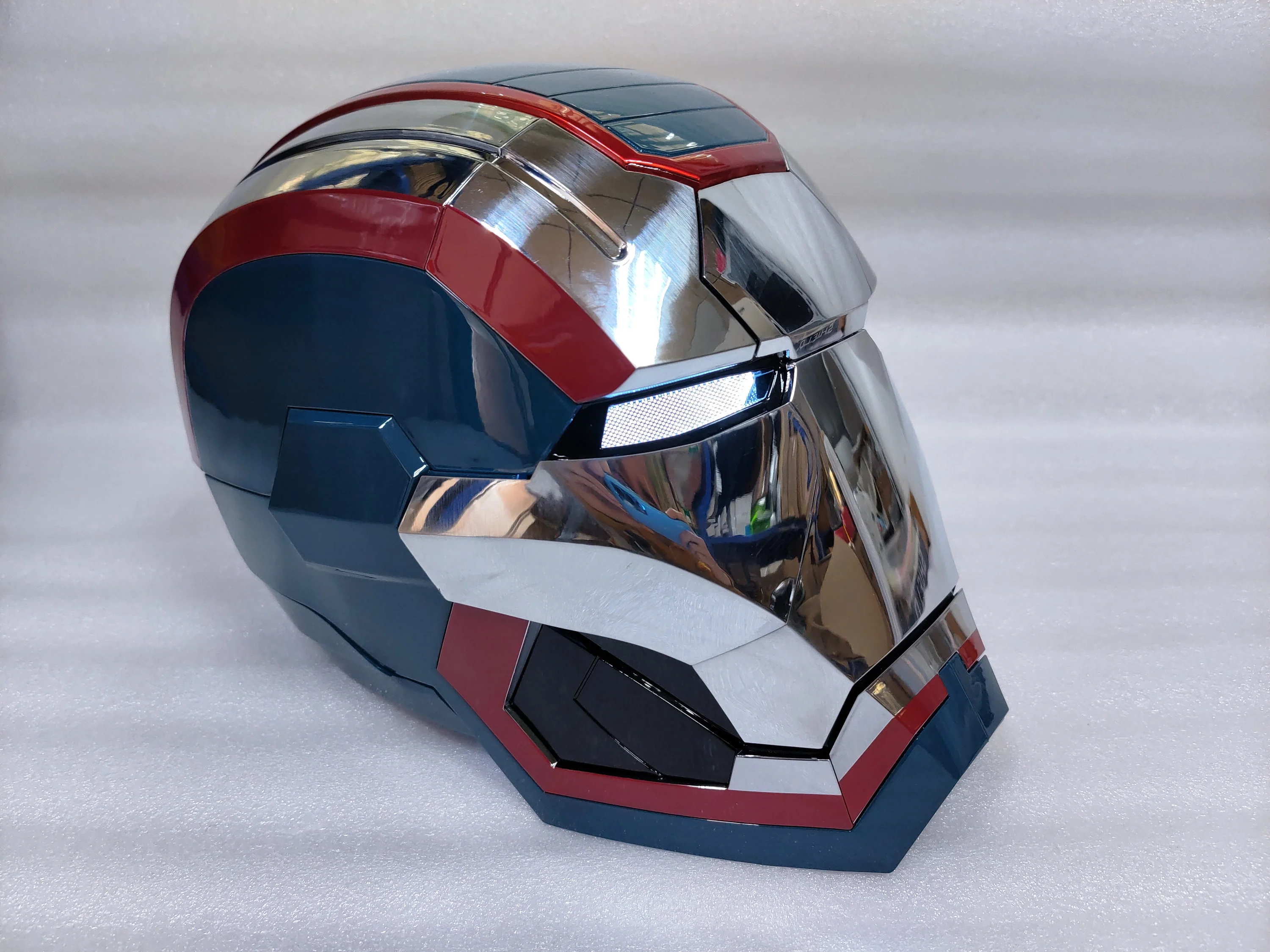 Iron Man War Machine Helmet Patriot Helmet Electronic Helmet Ironman Helmet with Sounds Iron Man Cosplay Wearable Movie Prop Replica