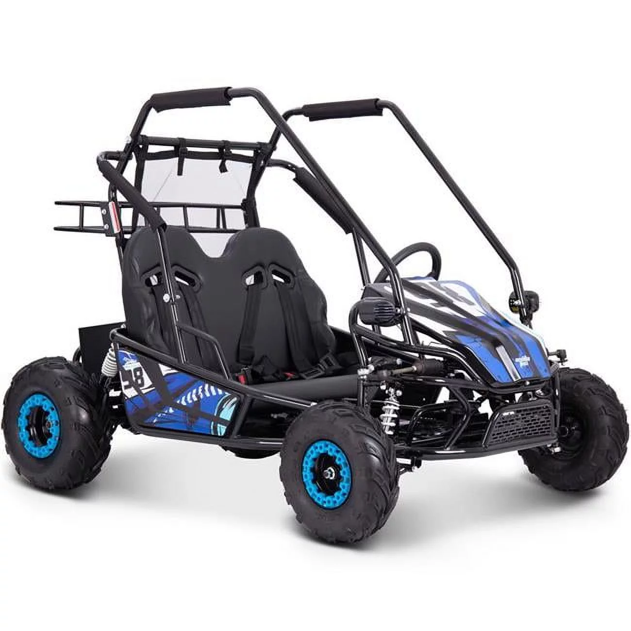 MotoTec MT-Mud-XL-72v-2000w-Blue Mud Monster XL 60v 2000w Electric UTV Full Suspension, Blue