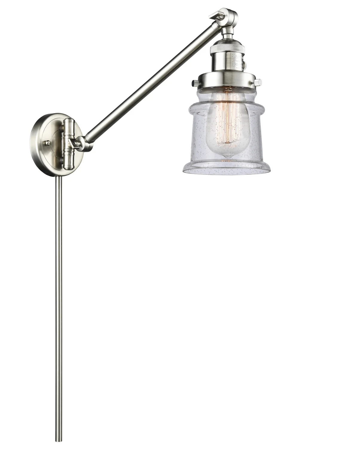 Innovations 237-SN-G184S-LED One Light Swing Arm from Franklin Restoration collection