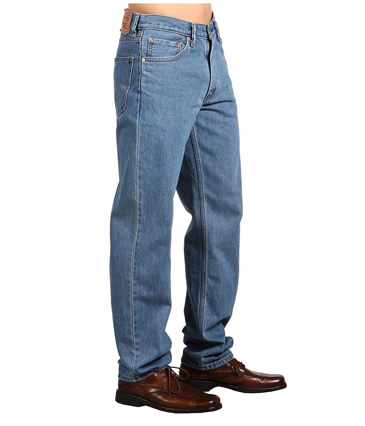 Levi's Mens 550 Relaxed Fit Medium Stonewash