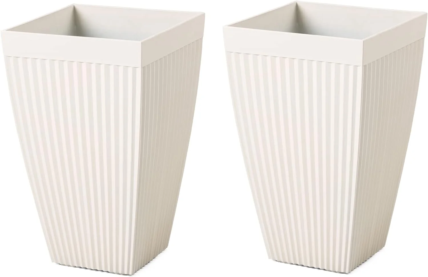 Set of 2 Outdoor Tall Planter Pot,22.75