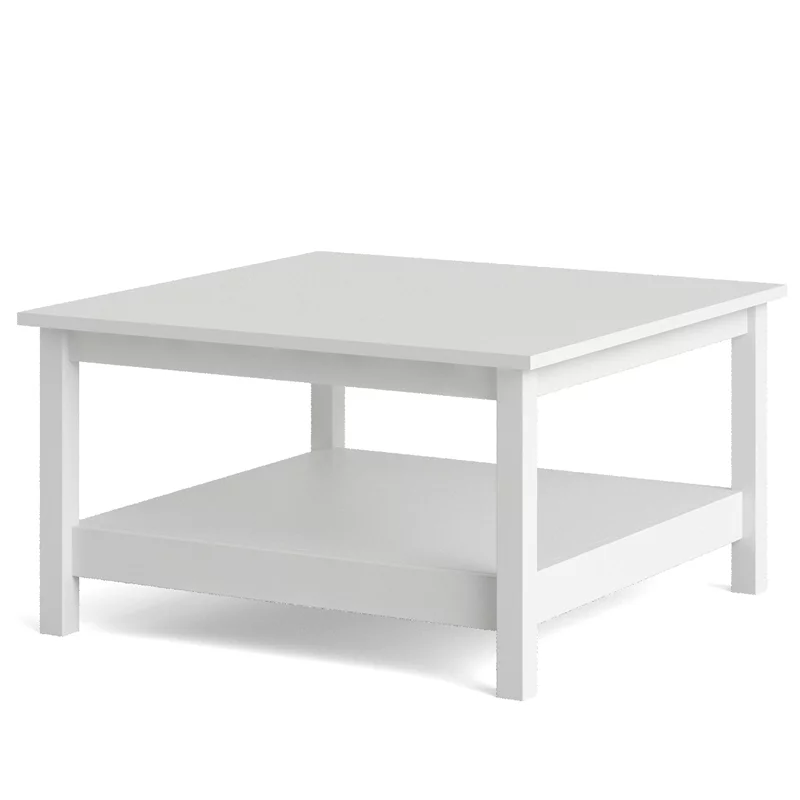 Home Square 2 Piece Furniture Set with Sideboard and Coffee Table in White