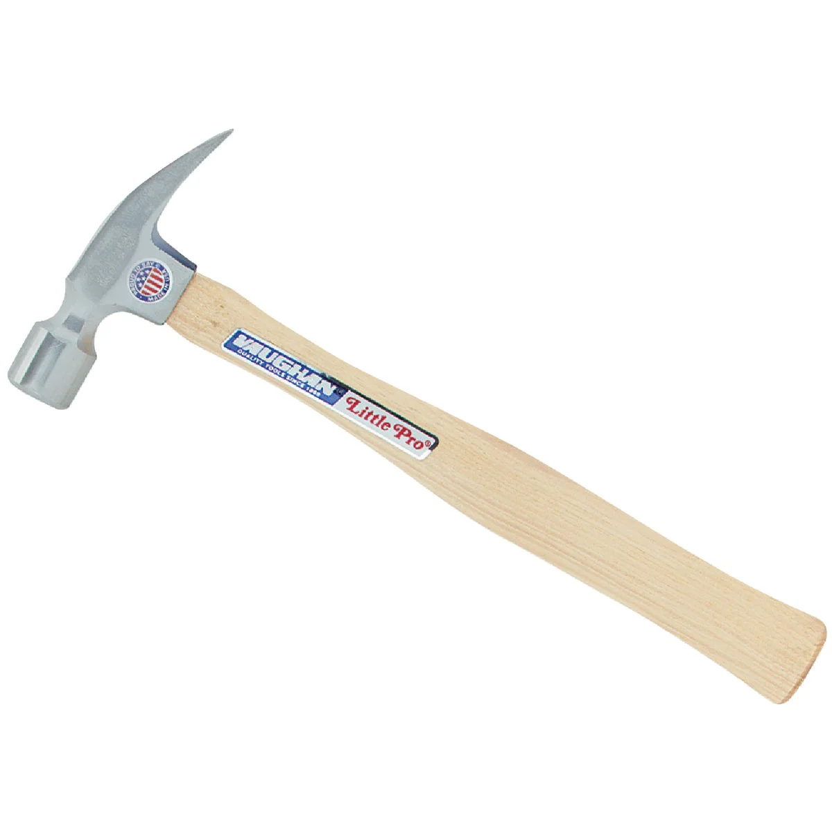 1 PK, Vaughan Little Pro 10 Oz. Smooth-Face Rip Claw Hammer with Hickory Handle