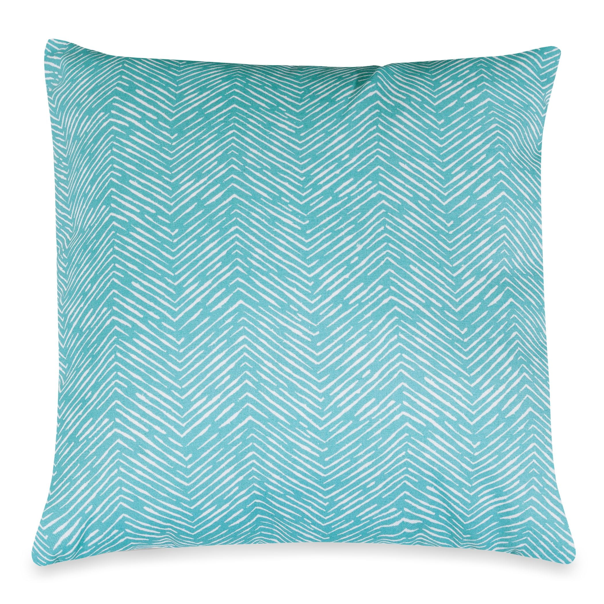 Majestic Home Goods Indoor Outdoor Teal SouthWest Extra Large Decorative Throw Pillow 24 in L x 10 in W x 24 in H