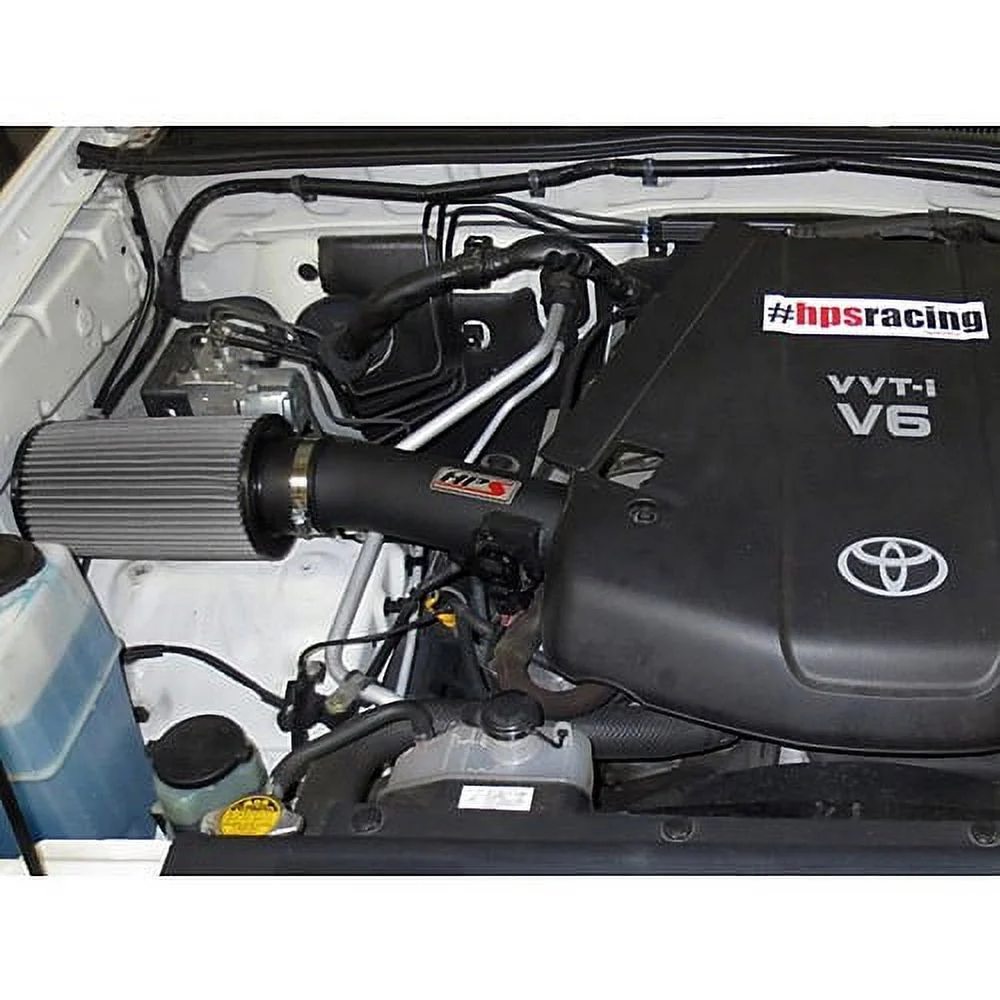 HPS Performance Black Shortram Air Intake Compatible for 2007-2009 Toyota FJ Cruiser 05-11 Tacoma 4.0L V6, 827-506WB