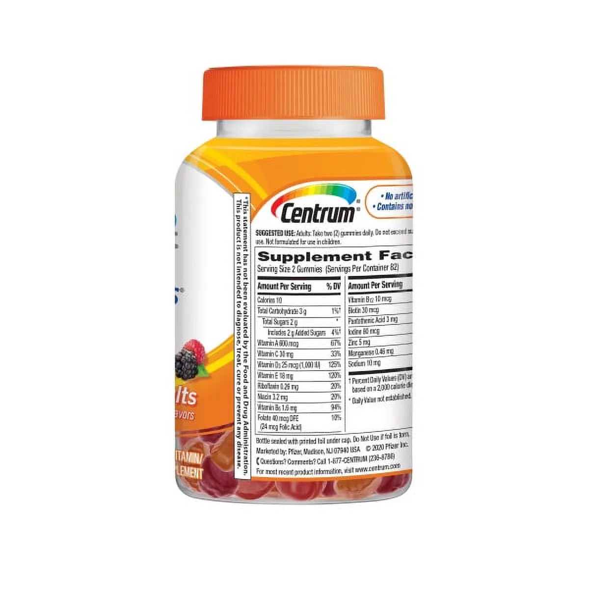 Centrum MultiGummies Adult Multivitamin/Multimineral Gluten-Free Supplement Gummies. Now better Tasting with 25% more nutrients, 150+14 Count