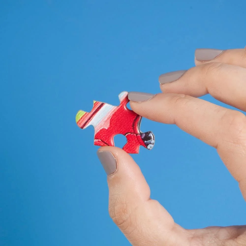 Bits and Pieces - 500 Piece Jigsaw Puzzle for Adults - Camping with Grandma and Gramps by Artist Sandy Rusinko - Measures 18