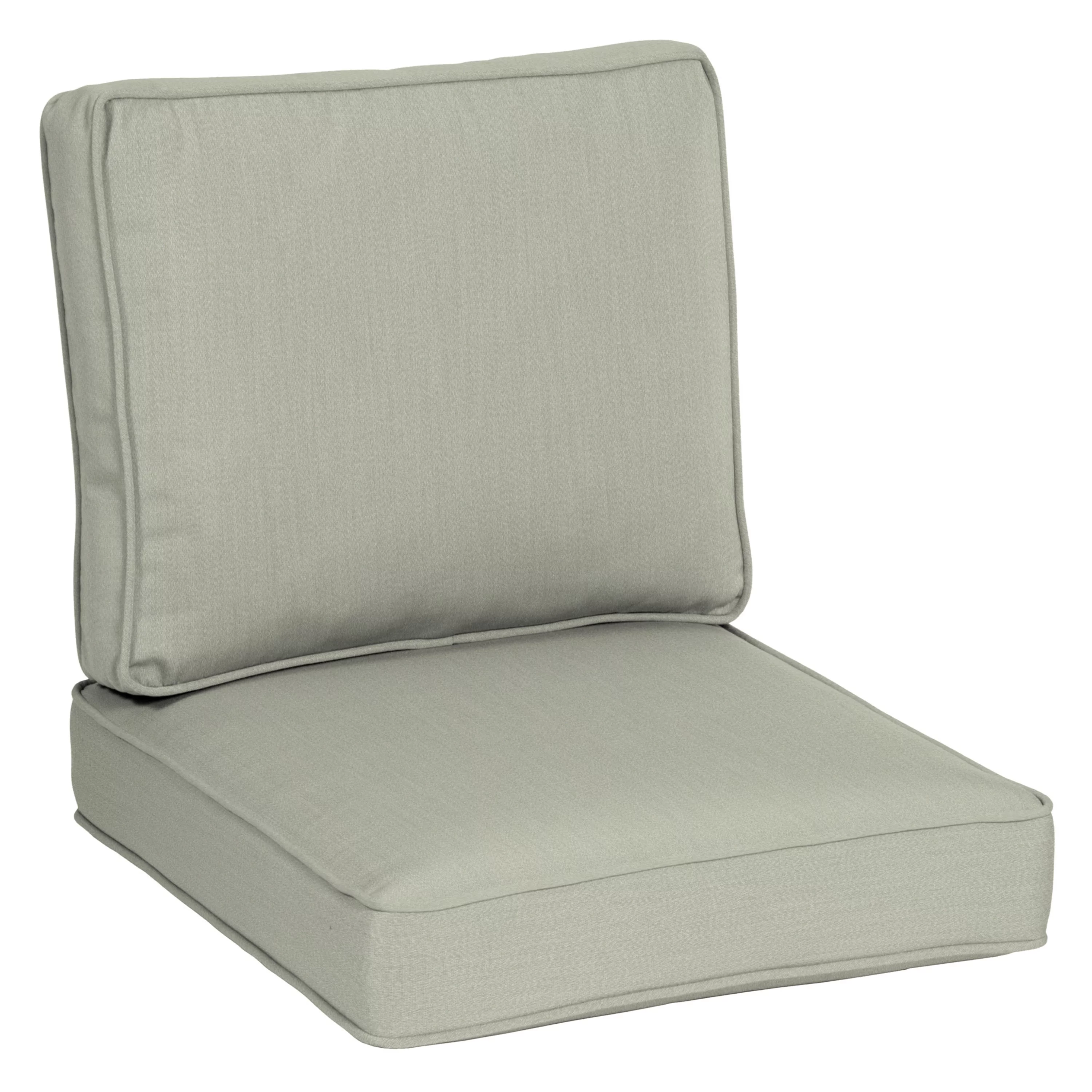 Arden Selections Oasis Outdoor Deep Seating Cushion Set 26 x 24, Light Grey