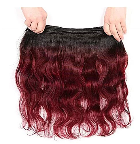 Ombre Brazilian Hair Body Wave (T1B/99J,14