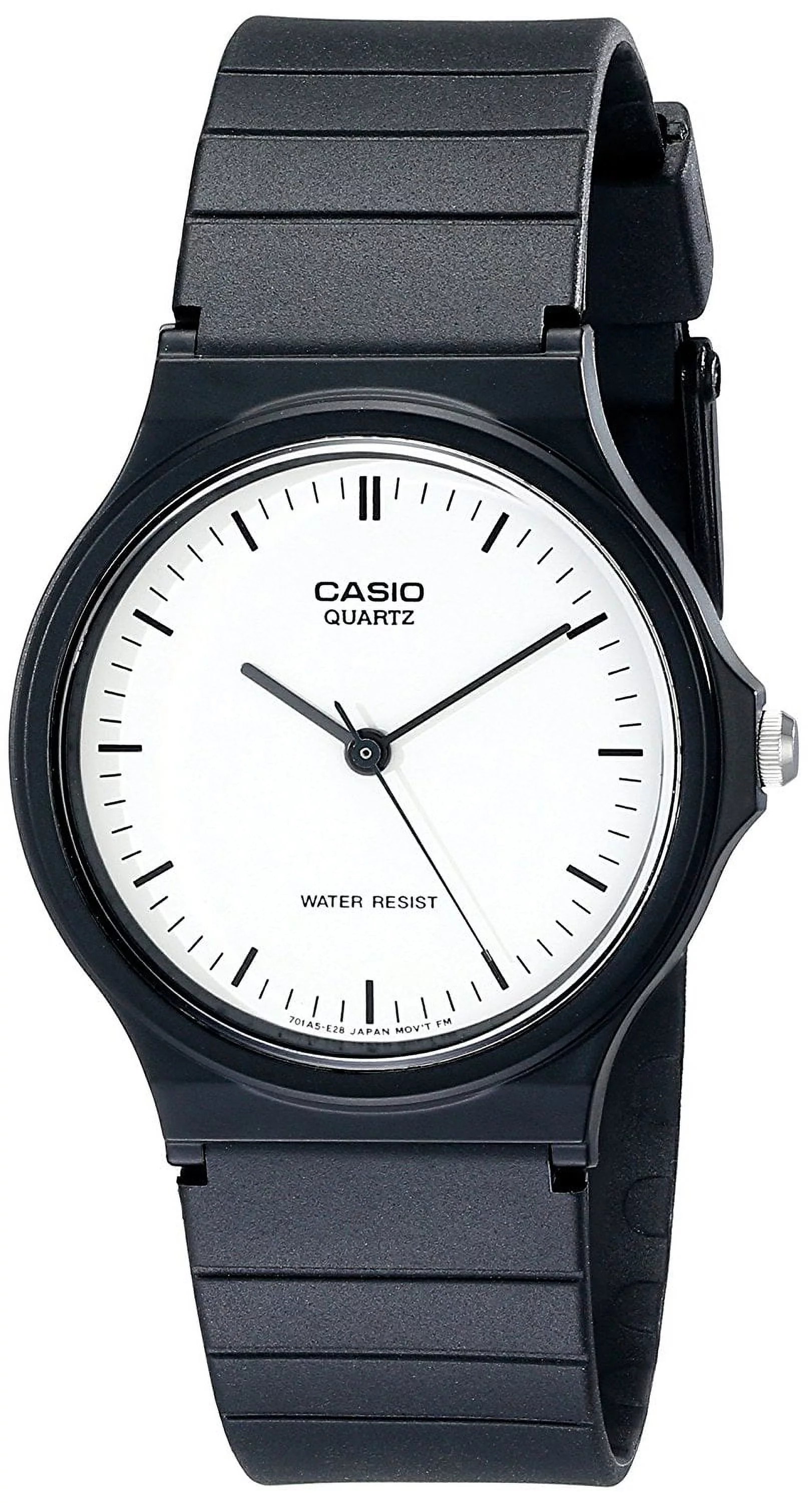 Casio Men's Analog Quartz Black Resin Watch MQ24-7E