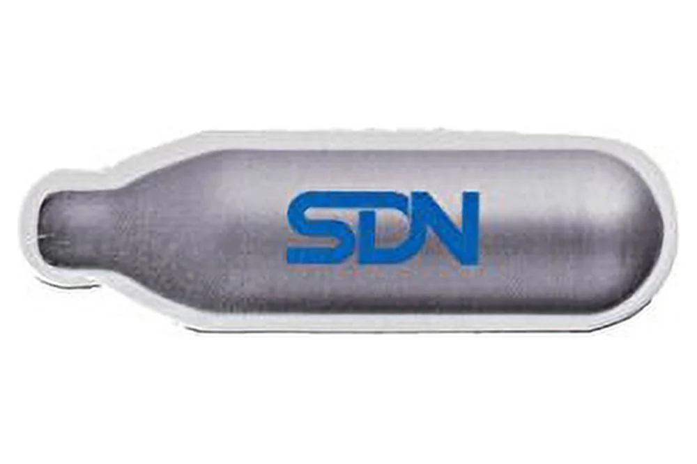 Sod Leland Mr Fizz Seltzer 8g CO2 Charger 50PK Compatible With All 1 Liter/Quart Soda Siphons, Silver