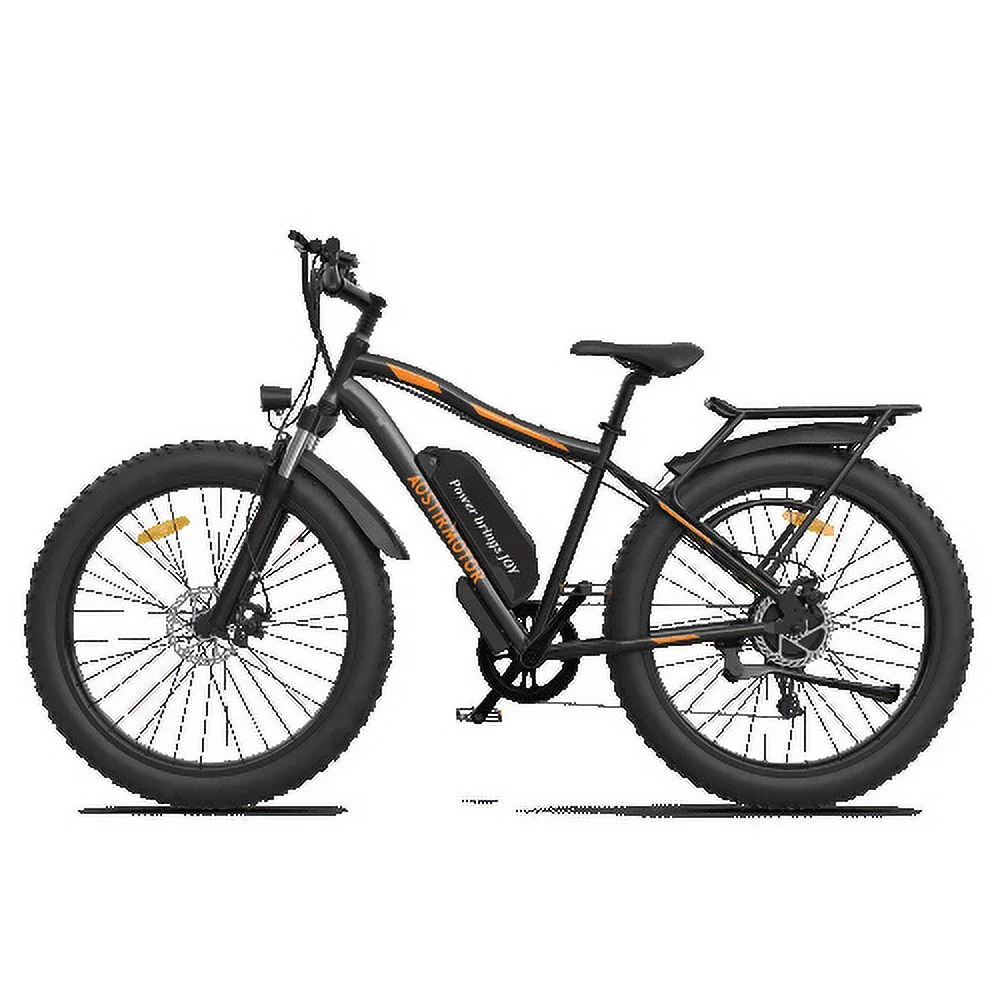 750W Electric Bike Fat Tire P7 48V 12.5AH Removable Lithium Battery for Adults with Detachable Rear Rack Fender(Black)