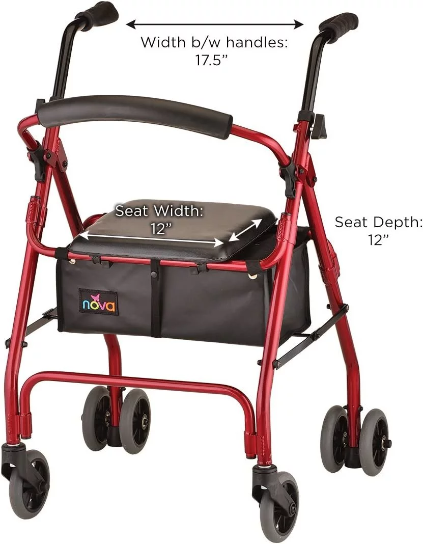 Cruiser Classic Rolling Walker - Red - 1 Each / Each - 4200CRD