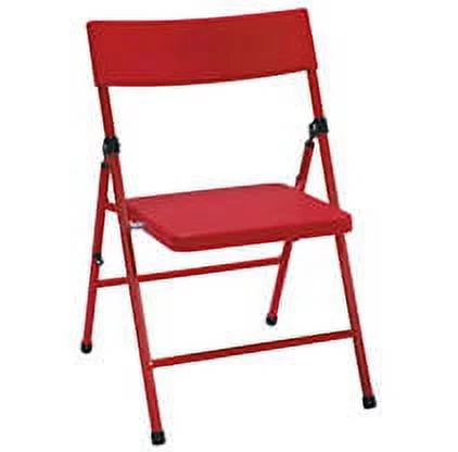 Safety First by COSCO Children's Pinch-Free Folding Chair, Red, (4-pack)