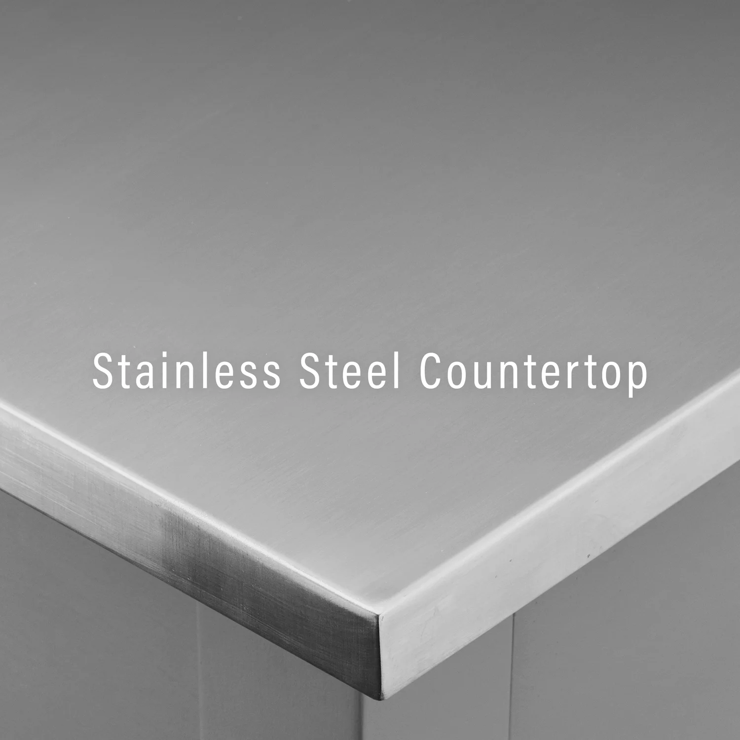 Crosley Chloe Stainless Steel Top Kitchen Cart in Gray