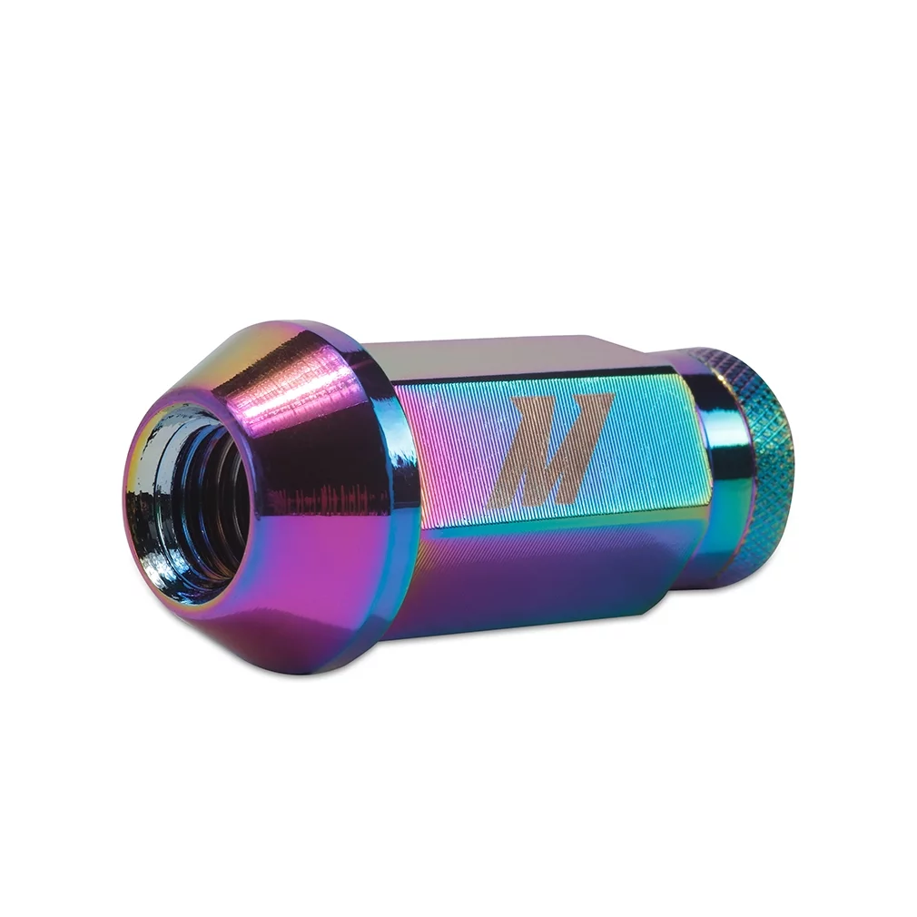 Mishimoto  M12 x 1.25 in. Aluminum Locking Lug Nuts, Neo Chrome - 20 Piece