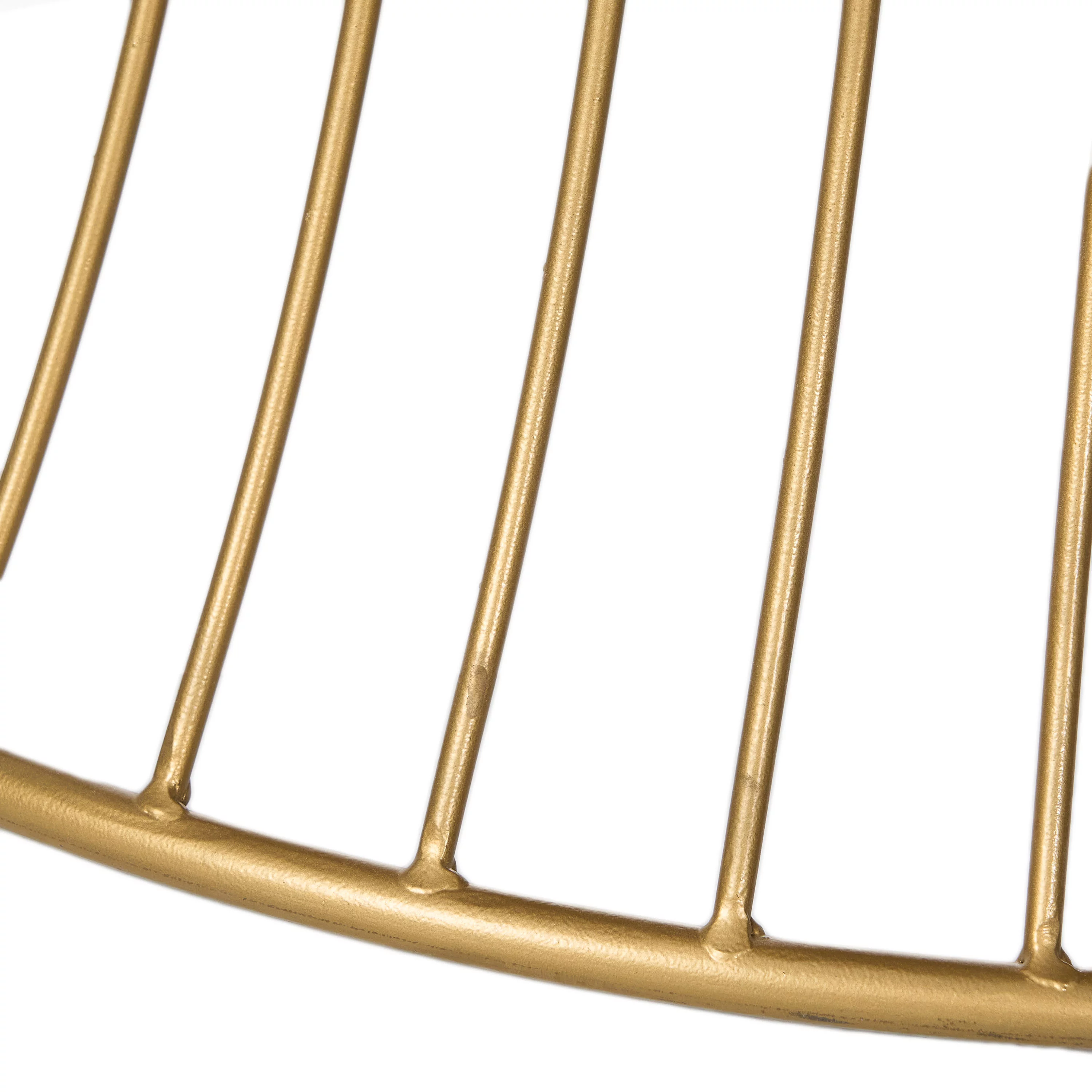 Noble House Kingsley Boho Wood and Iron Round Coffee Table, Gold