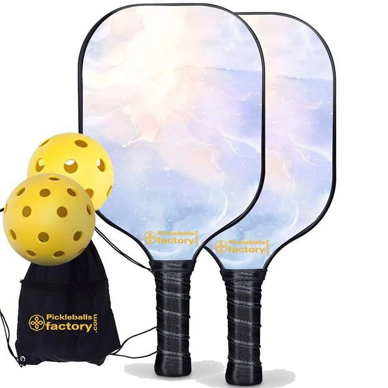 Pickleball Starter Set - Glistening Pickleballtournament Paddle, Best Beginner Pickleball Sets, Carbonfiber Graphite