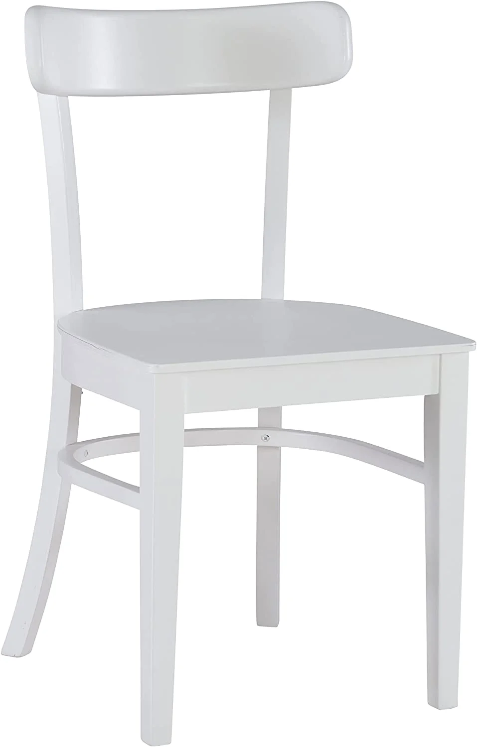 HYUN Dayleen White Wooden Dining Chairs, Set of 2 Fully Assembled