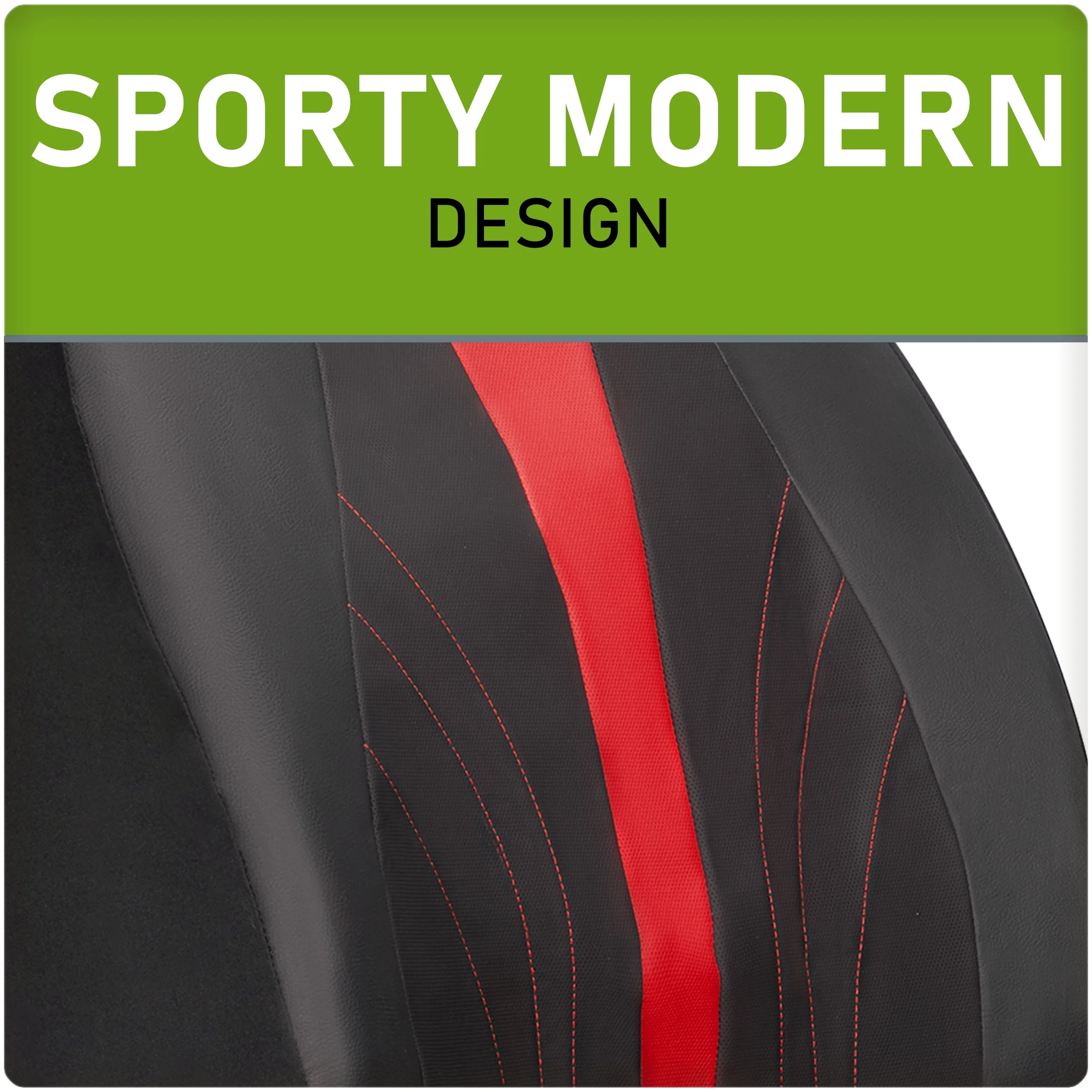 Auto Drive 2-Piece Black-Red Marlo Seat Covers